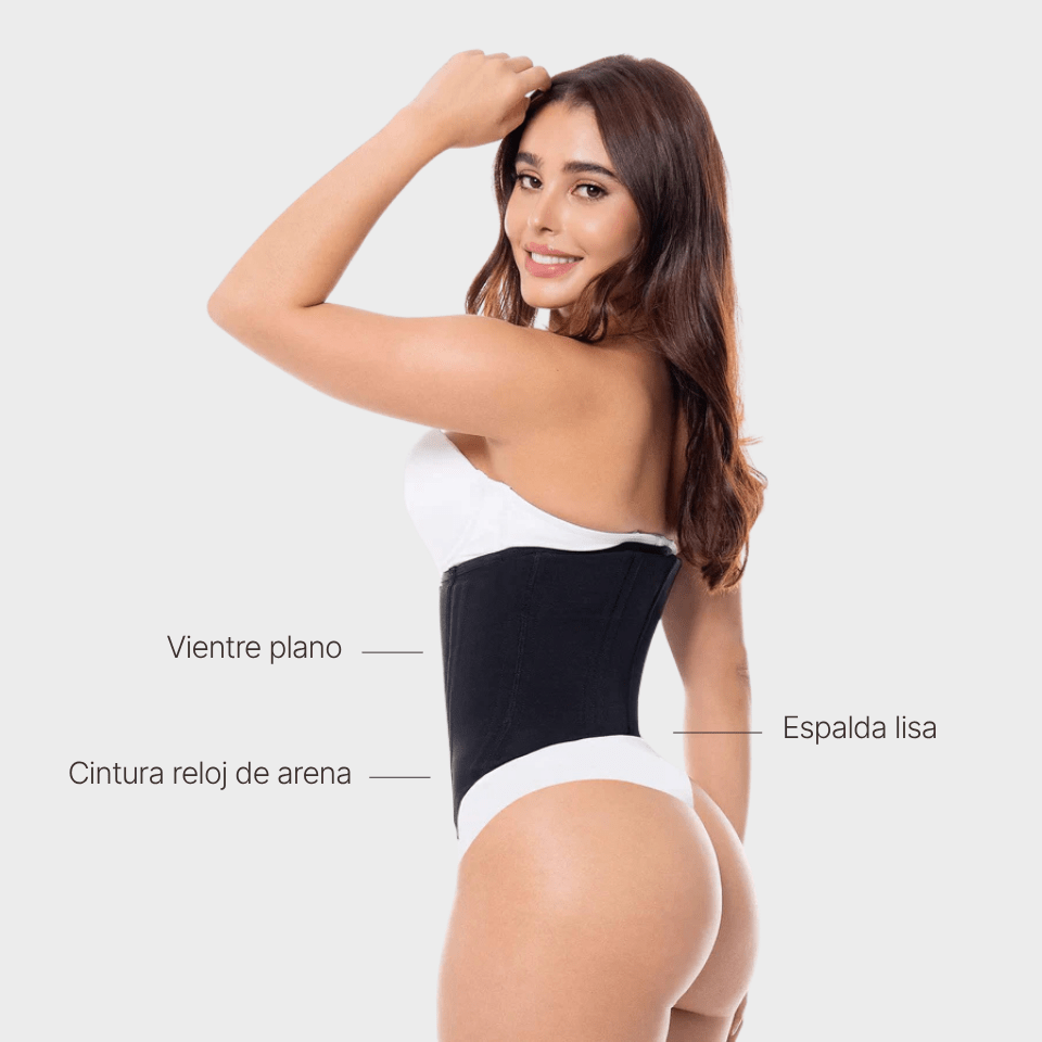 Faja Cinturilla Reloj de Arena Corta - BELLACURVA MX