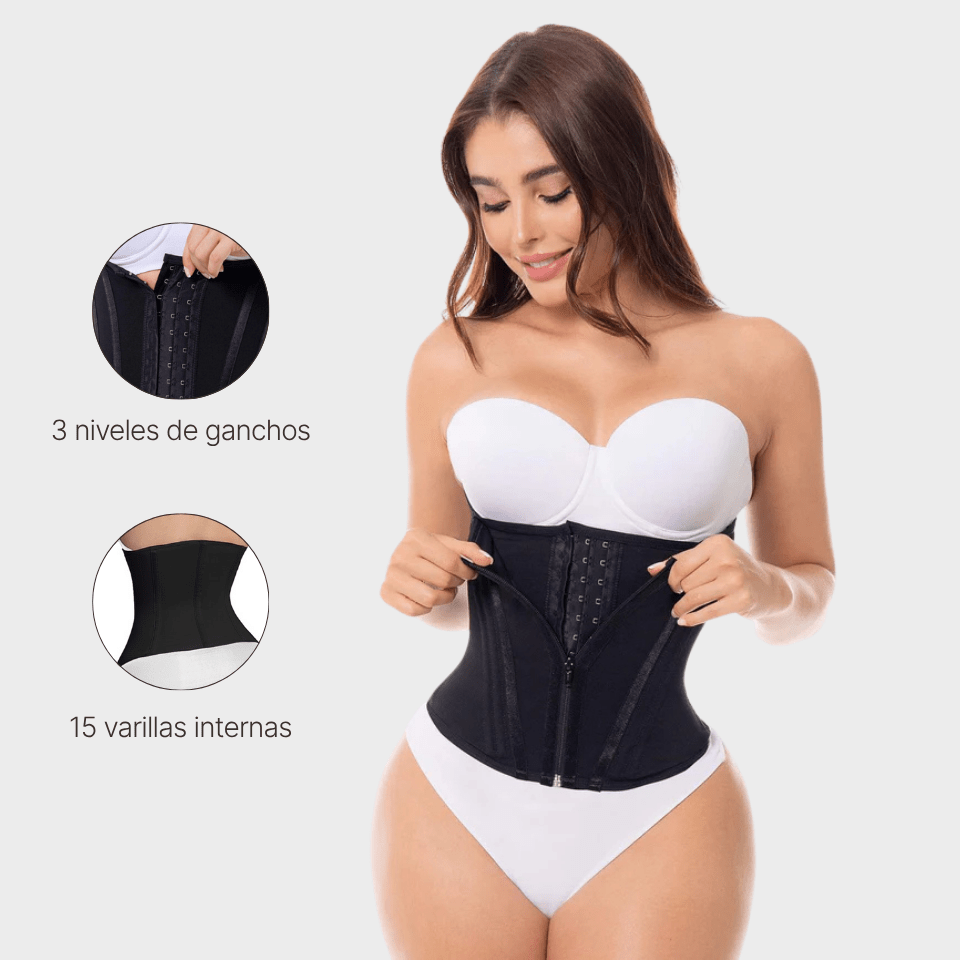 Faja Cinturilla Reloj de Arena Corta - BELLACURVA MX